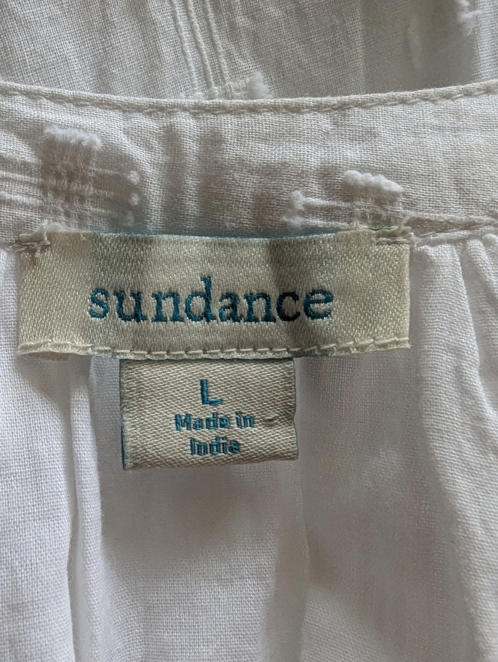 Sundance White Eyelet Button-Front Mini Dress - Picture 10 of 11